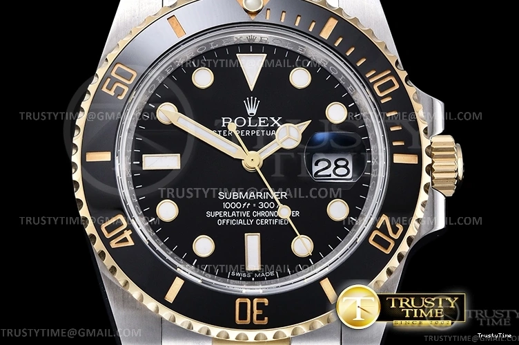 0109 Submariner 116613LN 904L YG SS Black ARF V3 SH Breathable 1086